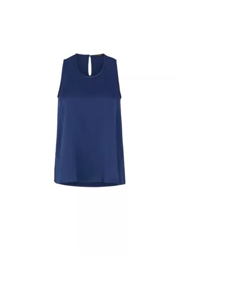 Top Windsor bez rękawów niebieski