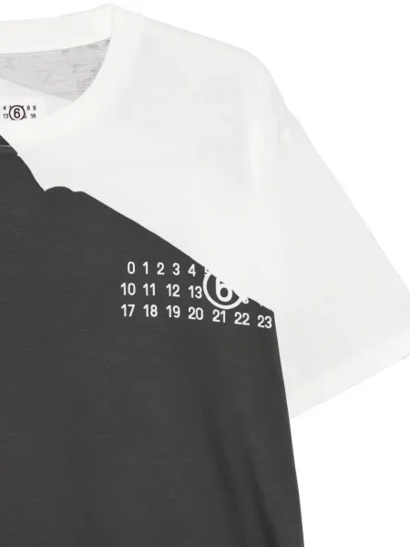Μπλούζα Mm6 Maison Margiela με σχέδιο μαύρο