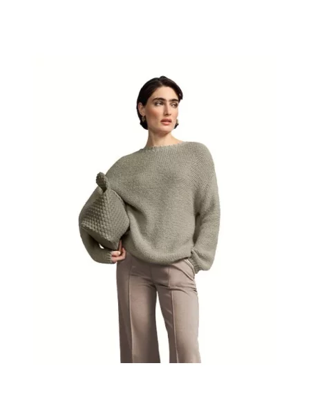 Riani Sweter Z Dodatkiem Alpaki beige zielony
