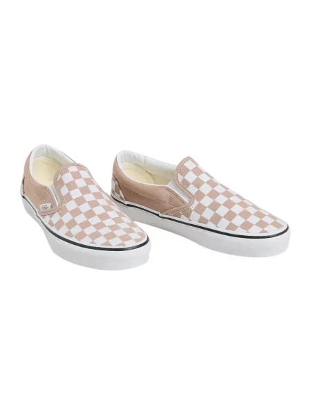 Sneakersy Vans w kratę beżowe