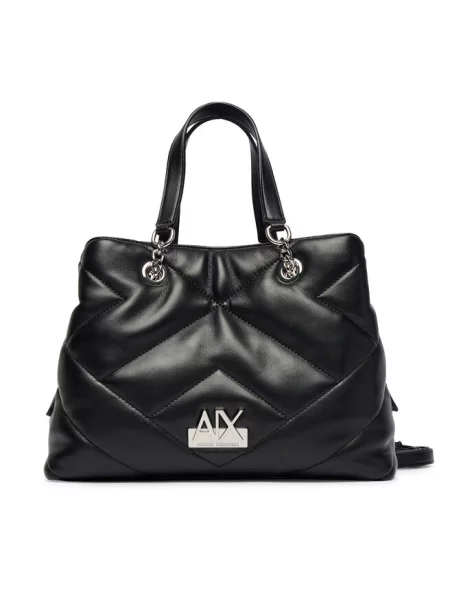 Torebka Armani Exchange skórzana czarna