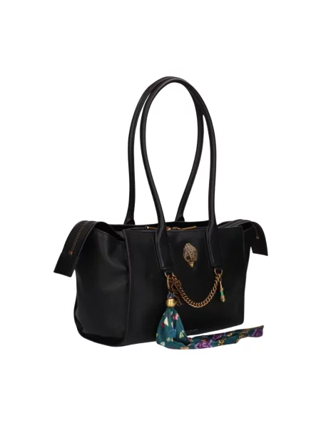 Shopperka Kurt Geiger London skórzana czarna