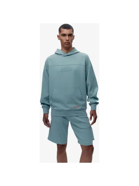 Bluza z kapturem Born Living Yoga Halong woda S niebieska