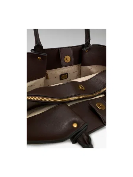 Kabelka Guess z ekologickej kože hnedá