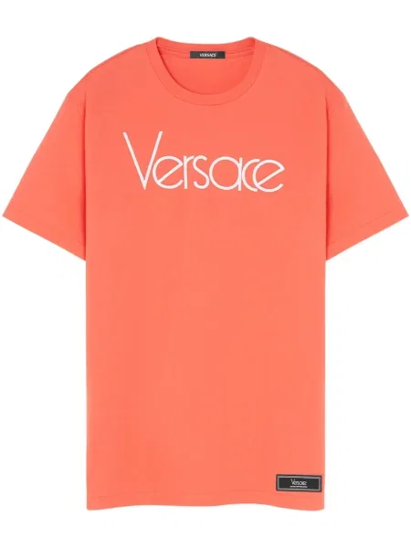 Tricou Versace cu imagine portocaliu