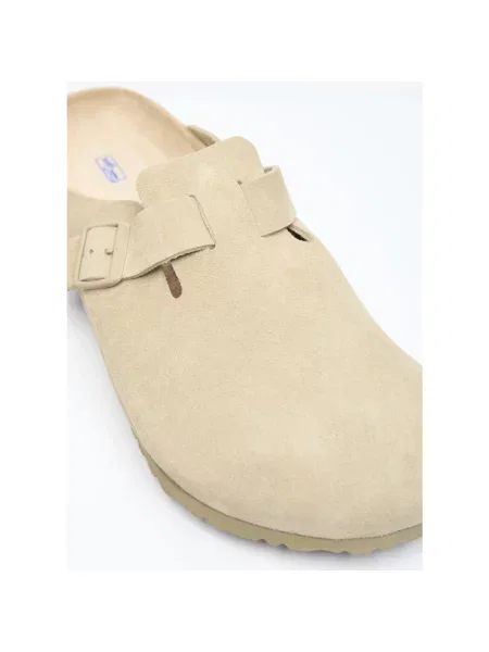 Birkenstock Klapki Boston Leve Zielony beżowe