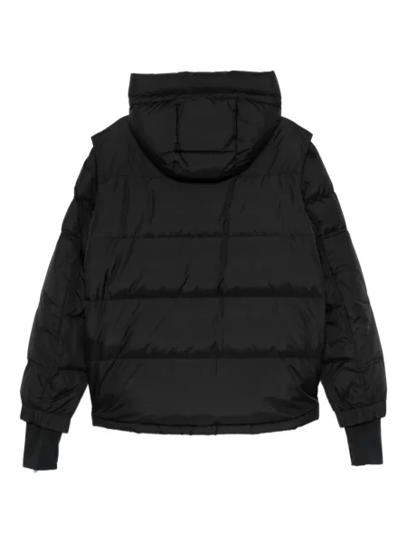 Geacă Moncler cu glugă negru