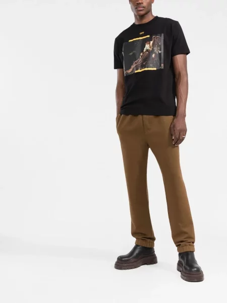 Μπλούζα Off-white με σχέδιο λευκό