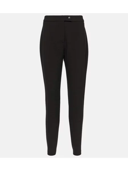 Pantaloni Ferragamo de lână negru