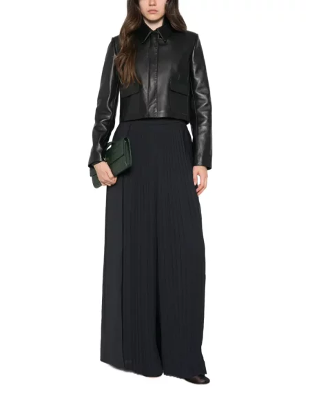 Pantaloni palazzo Max Mara albastru