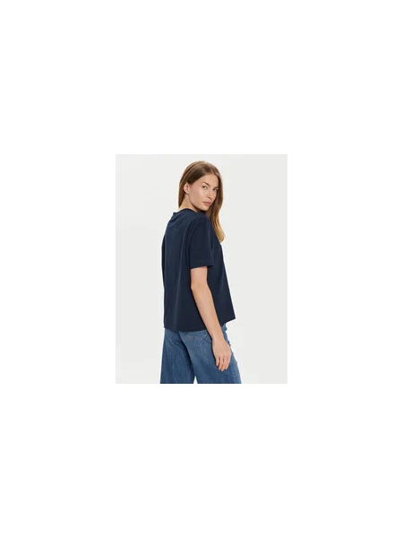 Tommy Hilfiger Póló Modern Flag Relaxed Fit sötétkék