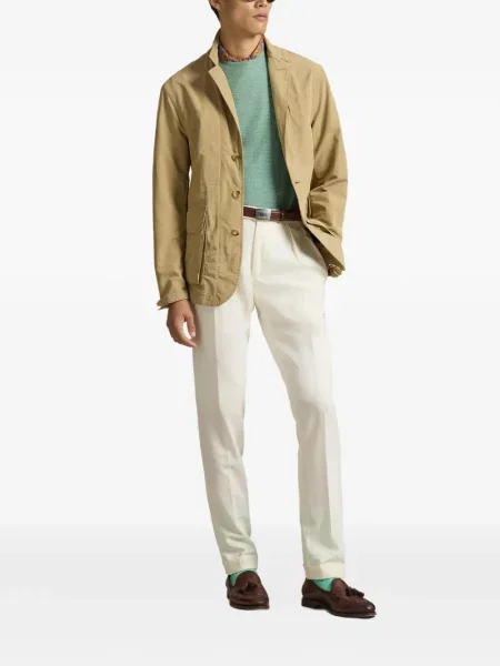 Ριγέ δερμάτινος κάλτσες Polo Ralph Lauren με κορδόνι μαύρο
