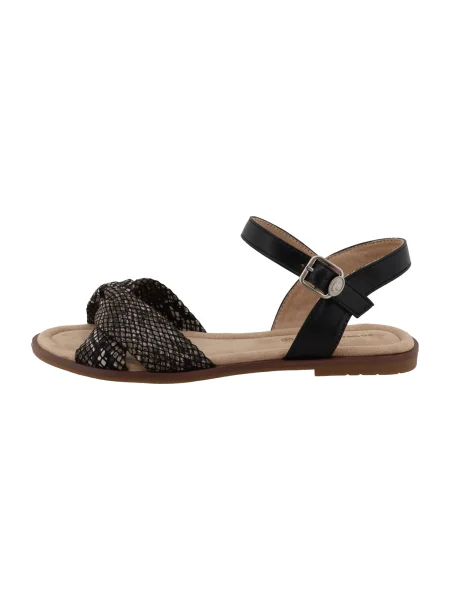 TOM TAILOR Sandale maro negru