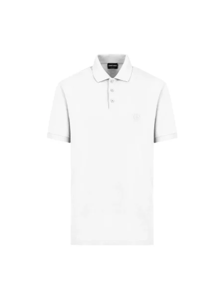 Koszulka polo Giorgio Armani biała