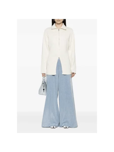 Sweter z golfem Maison Margiela do golfa biały