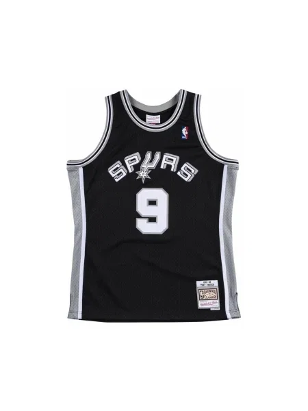 Tricou Mitchell & Ness din jerseu negru