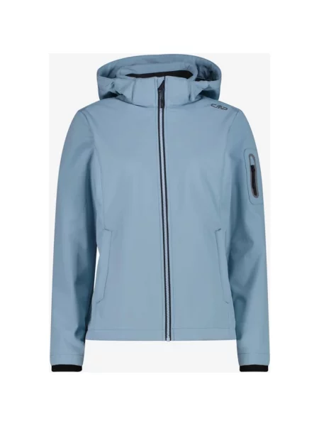 Kurtka Softshell CMP Full Zip Hood jasny XXS niebieski