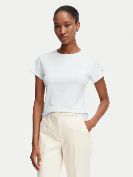 Tommy Hilfiger basic majica kratkih rukava ženska od pamuka plava