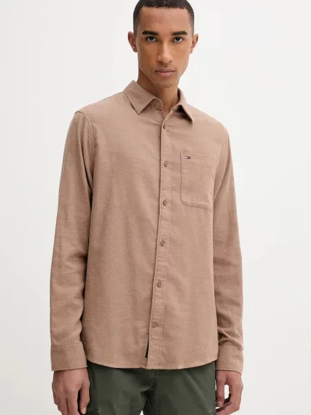 Srajca Tommy Jeans rjava