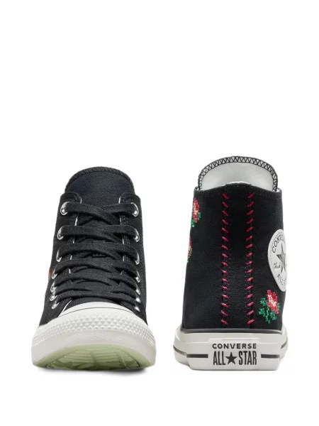 Decupat hanorac cu fermoar Converse clasic cu tepi albastru