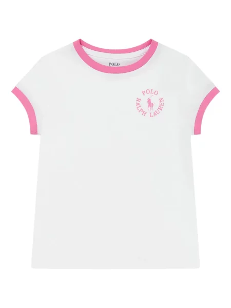 Koszulka polo dziecięca Polo Ralph Lauren biała