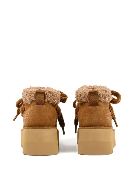 Боти Karl Lagerfeld на платформе кафяво