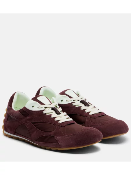 Sneakerși Bottega Veneta din piele de căprioară