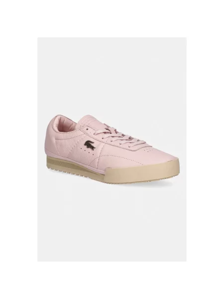 Sneakersy Lacoste skórzane różowe