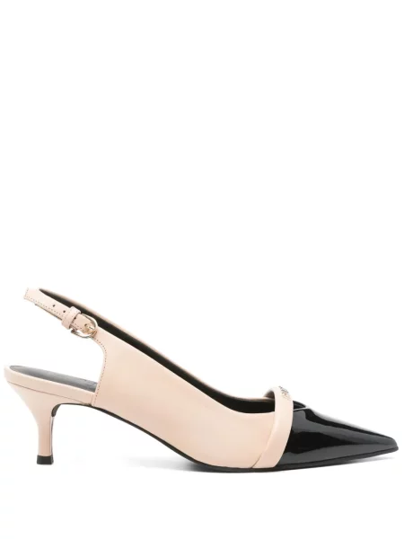 Pantofi cu toc Furla slingback roz