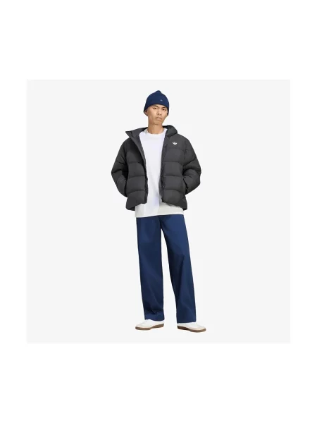 Adidas Originals krátka bunda pánska Hooded Regen sivá