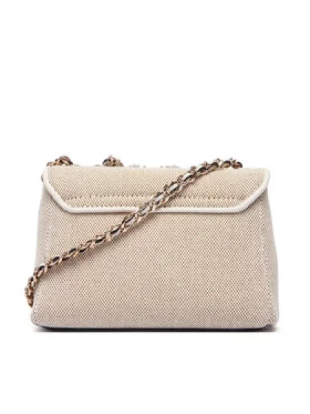 Guess Ročna torba Giully II Mini Bež bela