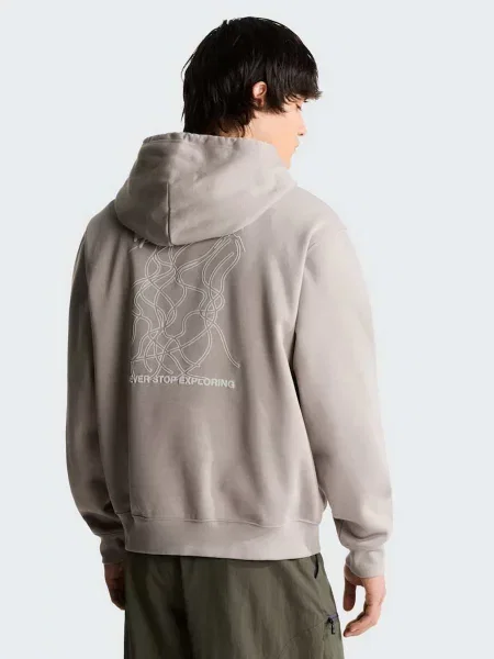 Худи The North Face серое