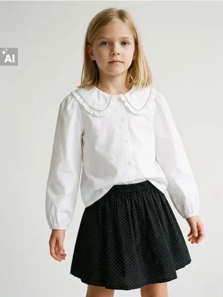 Sinsay Elegantní komplet: halenka a sukně vícebarevná