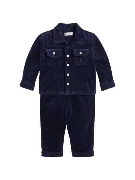 Spodnie dziecięce Polo Ralph Lauren niebieskie