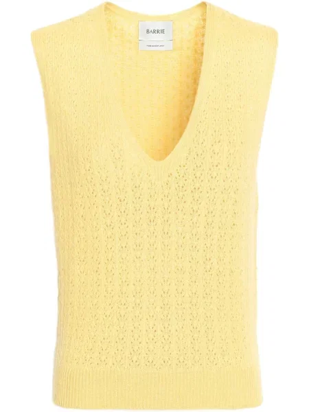 Vestă Barrie tricotate galben