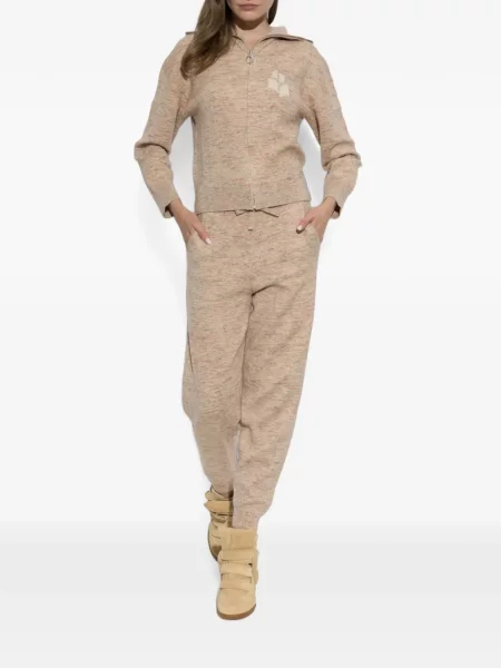 Pantaloni Marant Etoile alergare cu cordon roz