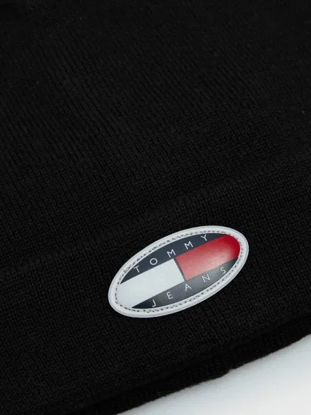 Дитяча шапка Tommy Jeans чорна