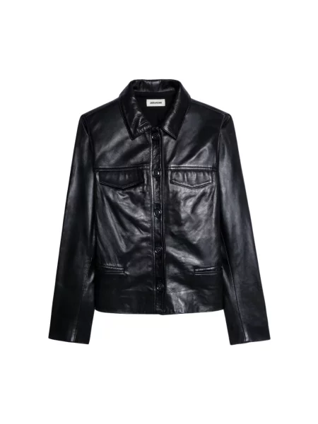 Kurtka skórzana Zadig&voltaire czarna