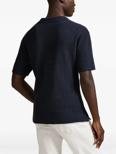Gulerat tricou polo Polo Ralph Lauren cu decolteu în V fără mâneci maro