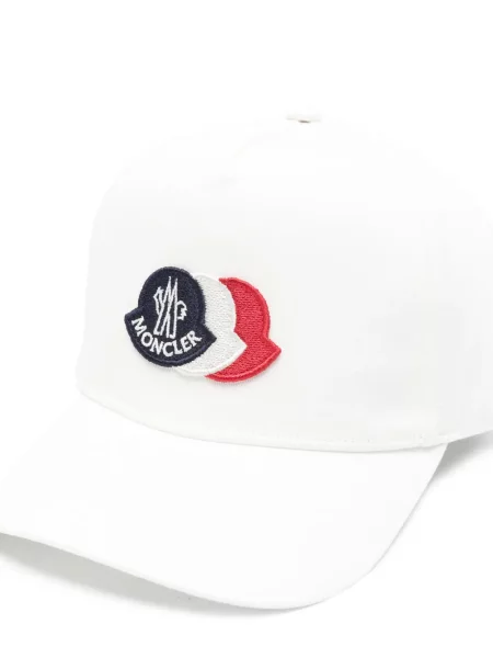 Czapka z daszkiem dziecięca Moncler Enfant biała