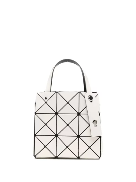 Geantă de mână Bao Bao Issey Miyake cu imprimeu geometric alb