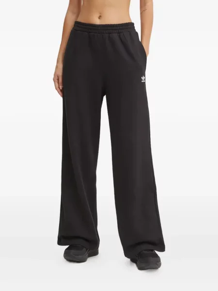 Pantaloni Adidas cu broderie negru