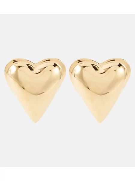 Cercei Alaïa cu motiv cu inimi auriu