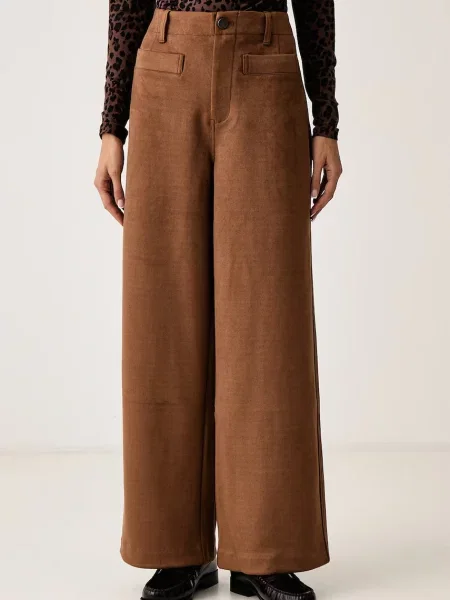 DKNY pantaloni pentru femei maro
