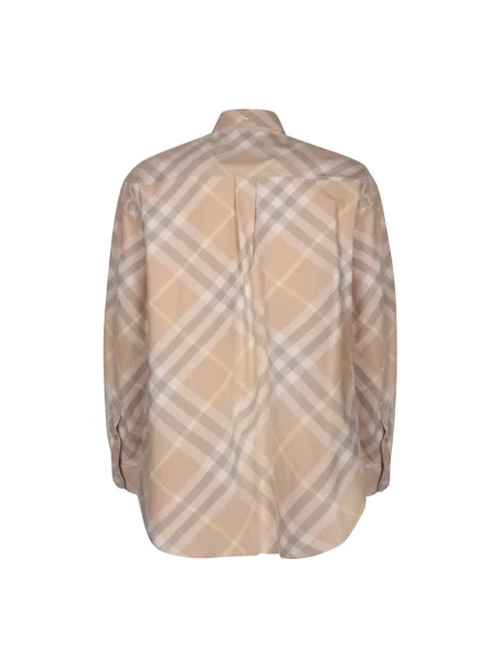 Koszula Burberry w kratę beżowa