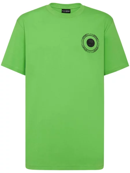 Tricou Plein Sport cu dungi de tigru verde