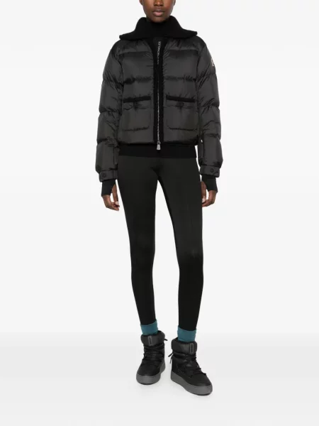 Вълнено ватиран яке Moncler Grenoble черно
