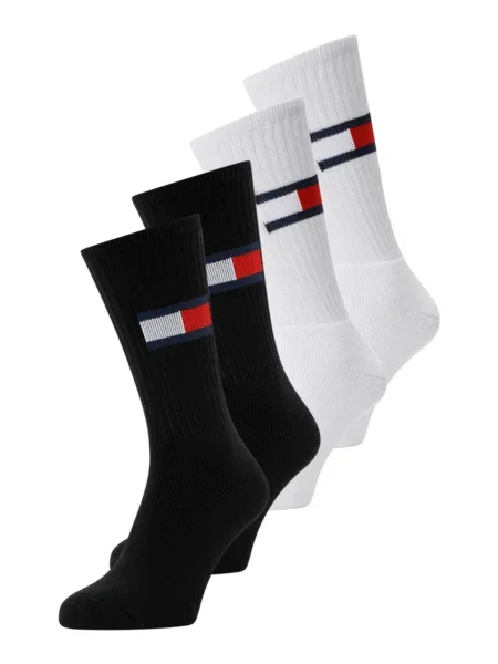 Tommy Hilfiger Underwear Ponožky námornícka modrá / červená / čierna biela