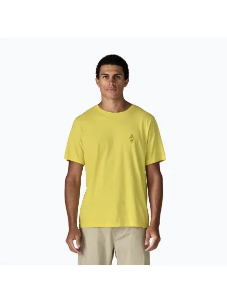Tricou pentru bărbați Patagonia Water People Spotter lemon zest
