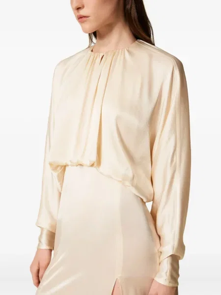 Rochie Twinset din satin de costum
